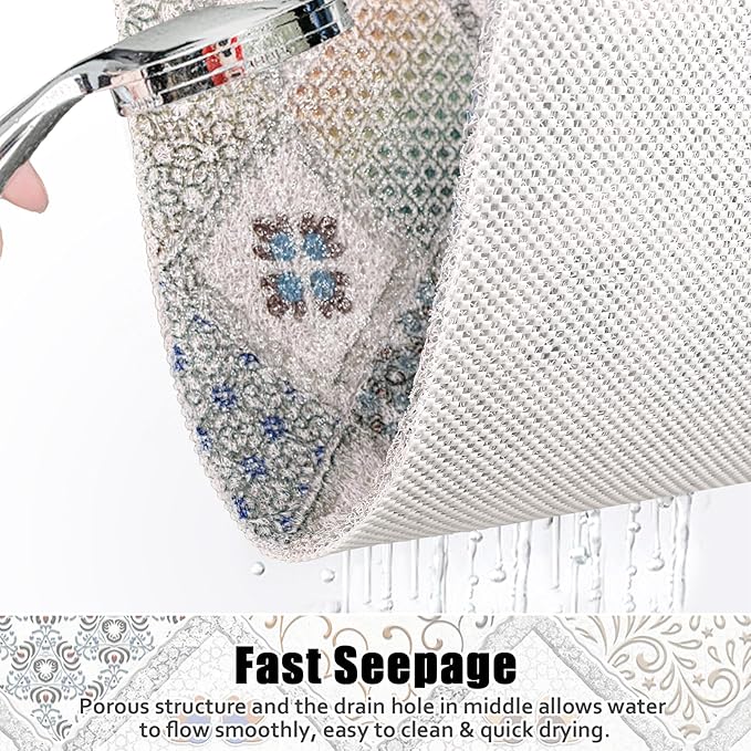 Square Shower Mat Non Slip: 24x24 Inch Shower Floor Mat - Image 3