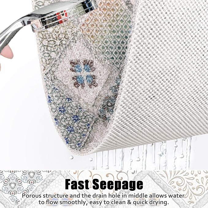 Square Shower Mat Non Slip: 31x31 Inch Extra Large Shower Floor Mat - Image 3