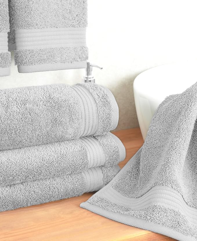 Cotton Paradise Hand Towels for Bathroom, 100% Cotton Turkish 4 Piece Hand - Image 3
