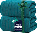 DAN RIVER Pack of 2 Bath Sheet 35x70 Inches, Premium Ribbed Oversized Towels by DanRiver