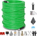 Sewer Jetter Kit for Pressure Washer 200FT – 5800PSI High-Pressure Drain Cleaner by ClearRush