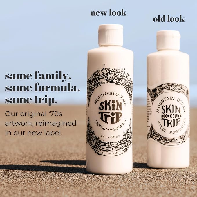 Mountain Ocean Skin Trip Coconut Body Lotion, 8 Oz, Lightweight, Fast Asborbing - Image 2