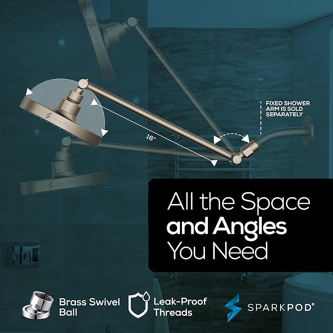 SparkPod Round Rain Shower Head - Image 5