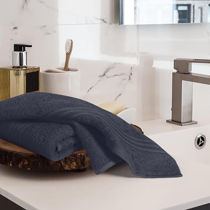 BOUTIQUO Ultra Soft Cotton 6 -Piece Hand Towel Set 16x24 Inch, Spa & General - Image 3