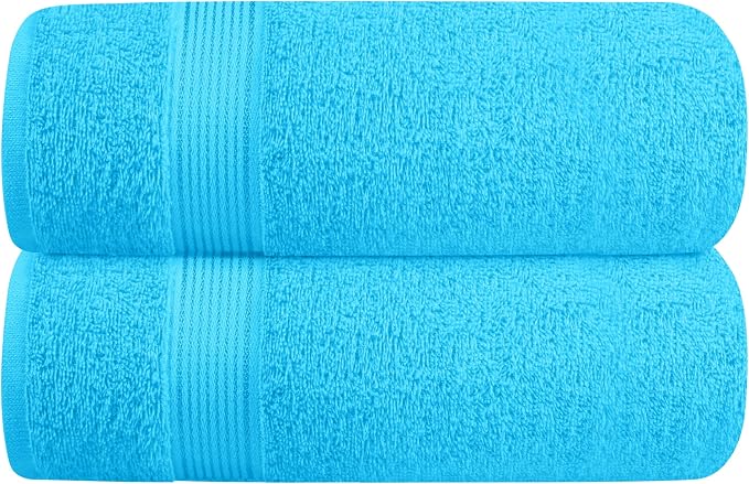 Elvana Home Cotton 2 Pack Oversized Bath Towel Set 28x55 inches, Large Bath by Unknown