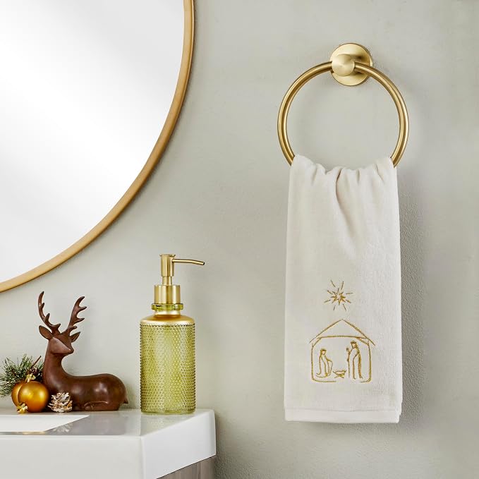 SKL Home Religious/Christmas/Winter Nativity Hand Towel 2pc Set - Image 5