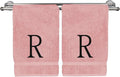 Monogrammed Hand Towel, Personalized Initial Gift, Extra Absorbent 100% Turkish by BareCotton