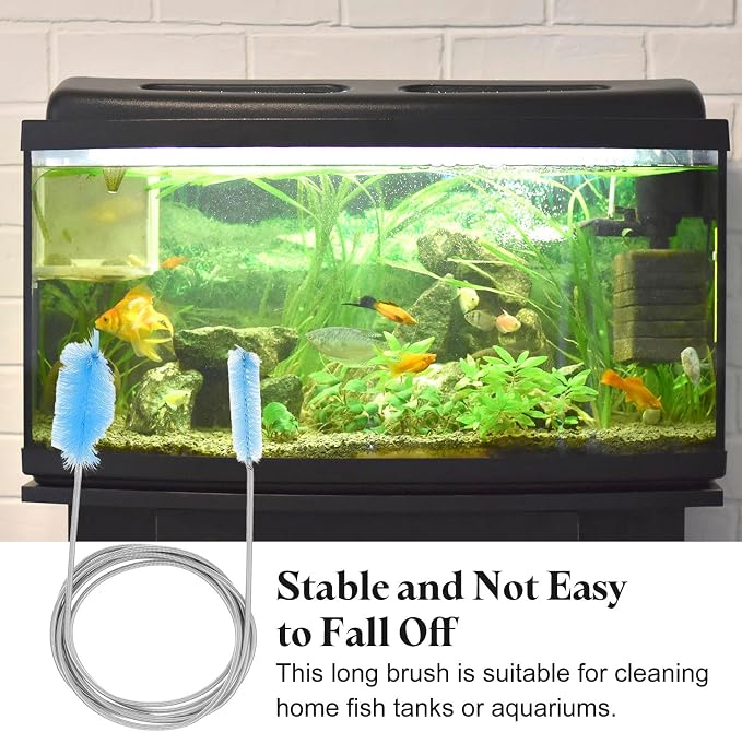 HARFINGTON 3pcs Flexible Long Drain Brush Straw Cleaner Set 78.74" Stainless - Image 4