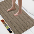 Bcoimo 48"×24" Chenille Bath Mat – Non-Slip by Bcoimo