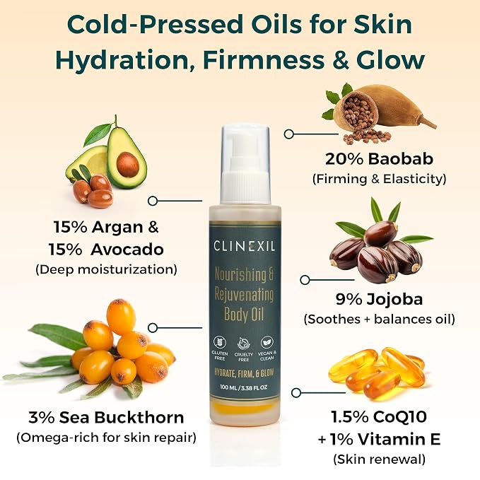 After Shower Body Oil for Women- Hydrating & Firming Natural Moisturizer for - Image 3