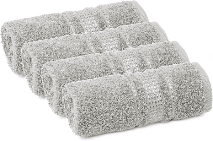Melissa Linen, Fingertip Towels 4 Pack, 100% Turkish Cotton, Small Hand Towels - Image 3