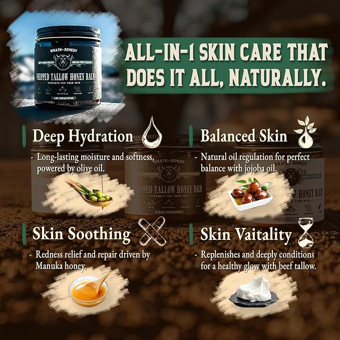 Organic Beef Tallow for Skin - 4 OZ — Grass Fed Beef Tallow for face + Body — - Image 6
