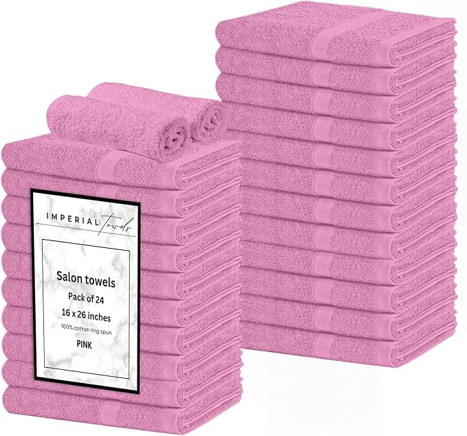 Hand Towels Pink Economy Towels Salon Towels by Unknown