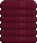 BOUTIQUO Ultra Soft Cotton 6 -Piece Hand Towel Set 16x24 Inch, Spa & General by BOUTIQUO