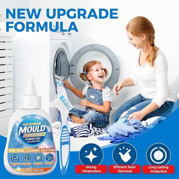 Mold Stain Remover Gel, Heavy Duty Washing Machine Cleaner, Use on Home Sink - Image 2
