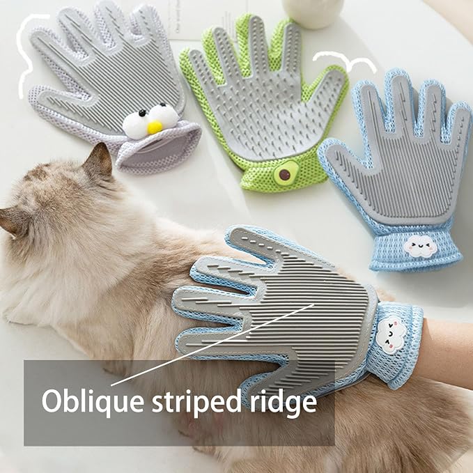 Pet Hair Remove Glove for Dogs & Cats, 2-in-1 Massage Grooming Tool, Efficient - Image 4