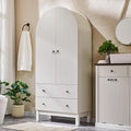 71" Tall Arched Bathroom Storage Cabinet, Modern Fluted Cabinet Storage by IFBUYFarmhouseFurniture