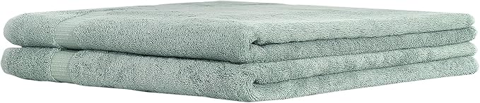 SALBAKOS 100% Turkish Cotton Extra Large Bath Sheet Set of 2 35x70 inch | - Image 5