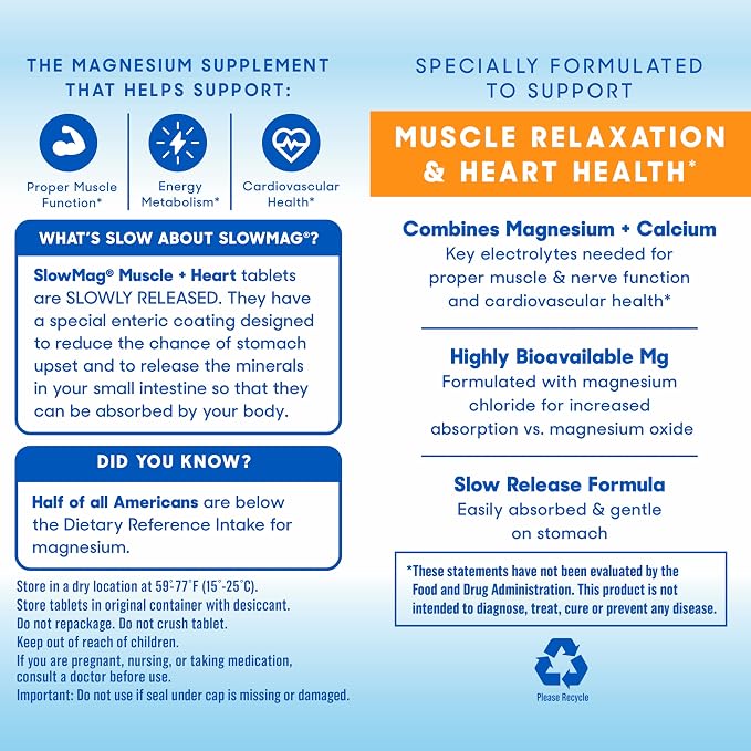 SlowMag Muscle & Heart Magnesium Chloride Supplement - Image 6