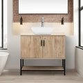 UEV Rustic Oak 36" Bathroom Vanity by YourHomeExcellentVendor