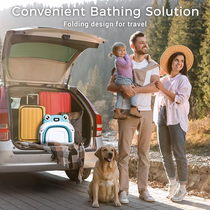 Baby Bathtub, Collapsible Newborn Bathtub - Image 7
