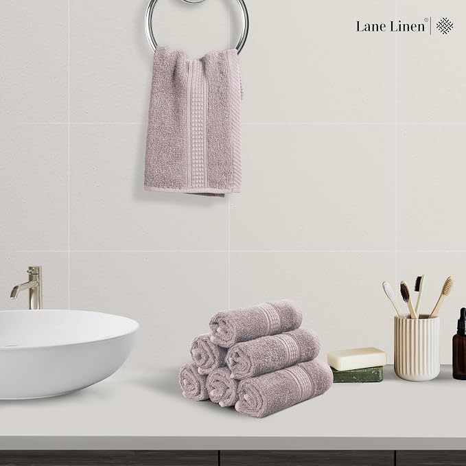LANE LINEN Hand Towel Set of 6 PC - Image 2