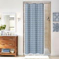 MitoVilla Boho Small Stall Shower Curtain 36 x 72, Half Size Cloth Shower by MitoVilla