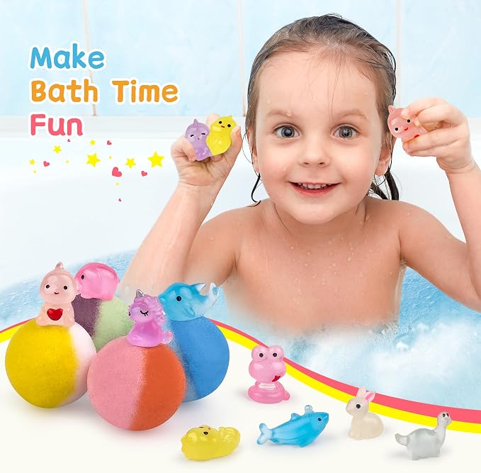 Bath Bombs for Kids with Toy Inside, Perfect Handmade Birthday, for Boys and - Image 5