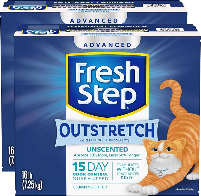 Fresh Step Outstretch Advanced Long Lasting Clumping Litter Simply Unscented - Image 14