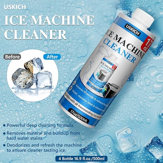 USKICH 4 Pack Ice Machine Cleaner Maker Descaler-68 fl oz Nickel Safe Descaler - Image 5