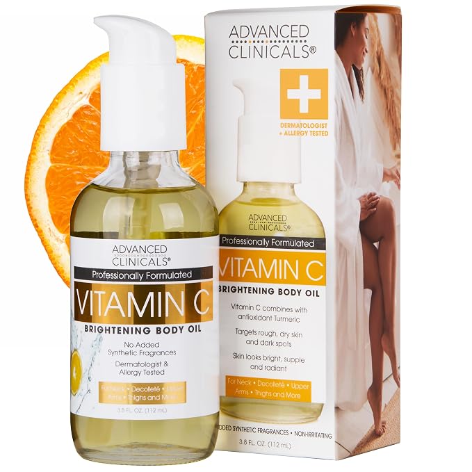 Advanced Clinicals Brightening Vitamin C Body Oil by AdvancedClinicals