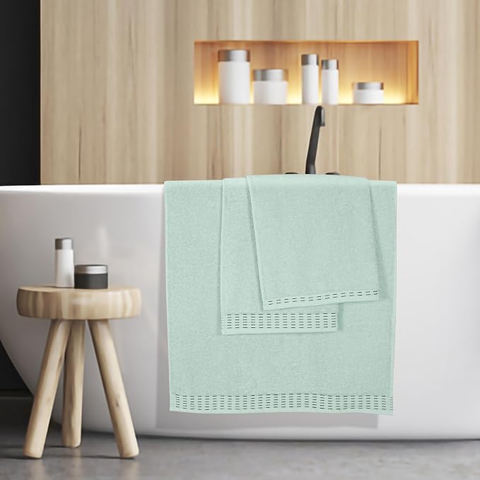 Cotton 2 Pack Oversized Bath Towel Set 28x55 inches, Large Bath Towels - Image 5