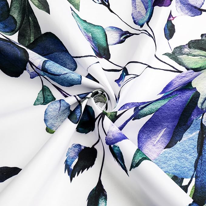 Gibelle Small Stall Shower Curtain 36 x 72, Narrow Green Eucalyptus Leaves - Image 4