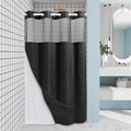 Black Stall Shower Curtain by EUTXL
