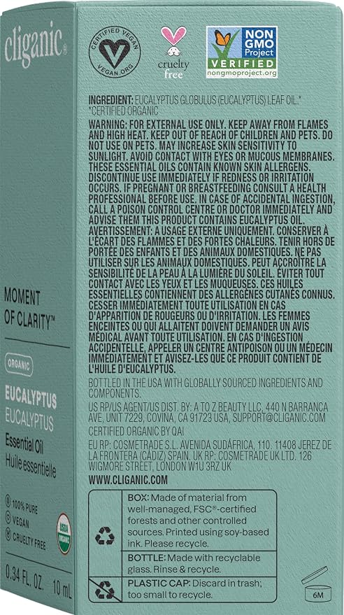 Cliganic USDA Organic Eucalyptus Essential Oil, 100% Pure | Natural - Image 10