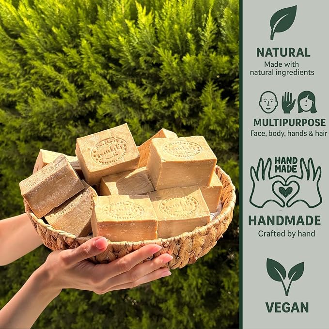 Aleppo Soap -%20 Laurel Oil, %80 Olive Oil, Traditional Production, Natural - Image 4