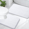 OLANLY Bathroom Rugs Sets 2 Piece, Soft Absorbent Chenille Bath Mats and by OLANLY