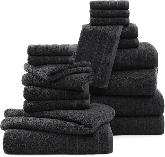 Casa Platino 100% Mercerized Cotton Luxury Bathroom Towels Set - Image 2