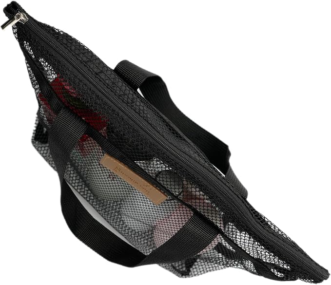 Mesh Shower Caddy Bag Portable Hanging Toiletry and Bath Organizer - Image 3