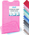 SlipX Solutions Power Grip 39x16 Bathtub & Shower Mat | Premium Non-Slip Bath by SlipXSolutions