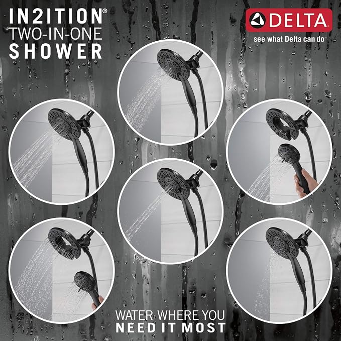 Delta Arvo 14 Series Matte Black Shower Faucet Set - Image 4