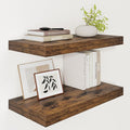 Vivelove 12" Deep Floating Shelves Over Toilet, Farmhouse Rustic Shelves by VIVELOVE