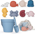 MarcZero 11Pcs Silicone Beach Toys, Modern Baby Beach Toys, Travel Friendly by EnjoyMakeSushiEasyAndFun