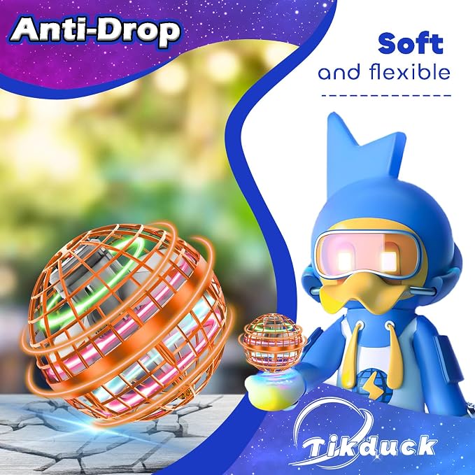 Tikduck Flying Orb Ball 2025 Toys Soaring Hover Boomerang Spinner Hand - Image 5