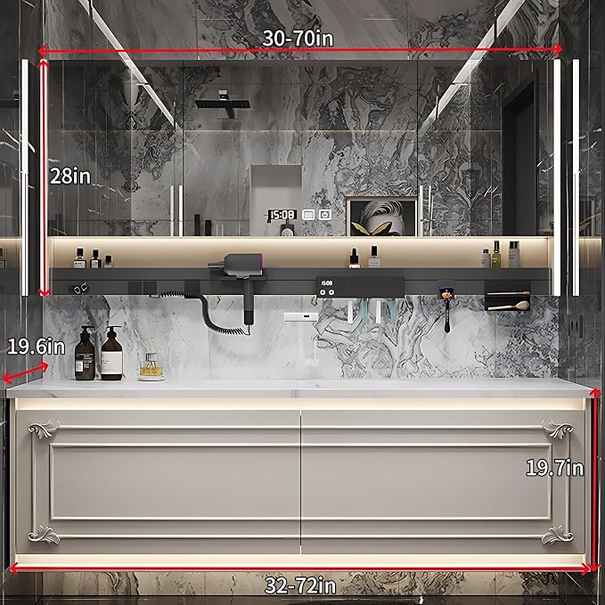 32IN Modern Bathroom Cabinet - Image 2