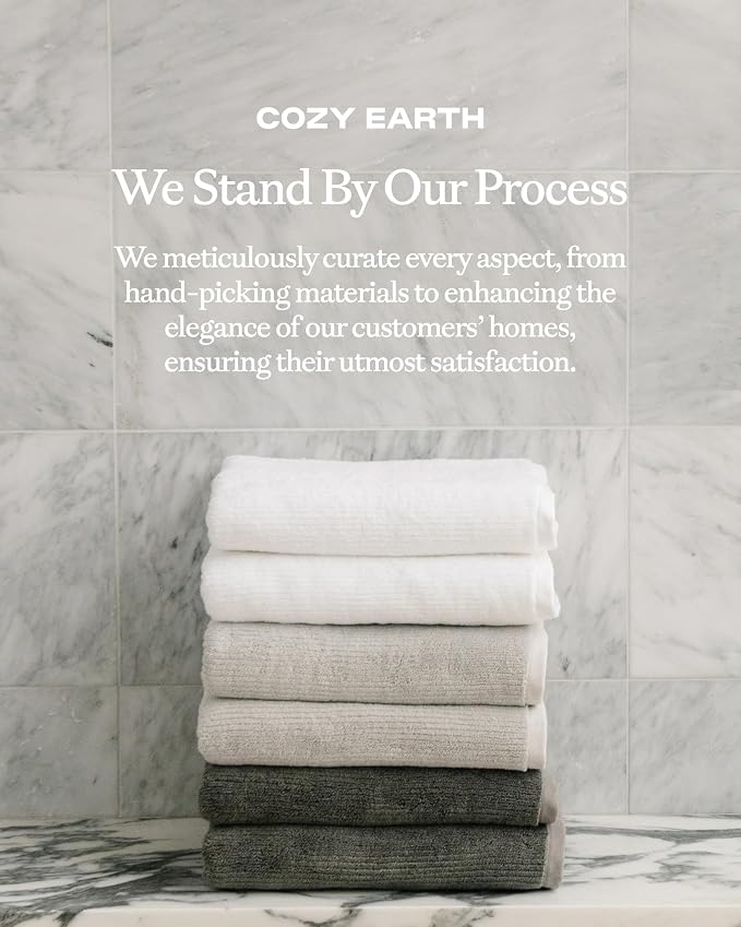 Cozy Earth Ribbed Bath Sheet Set - Image 7