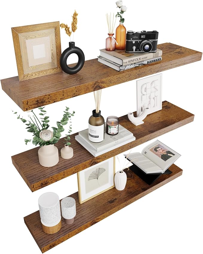 Colima Bathroom Floating Shelves by Colima