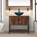 UEV Rustic Brown 36" Bathroom Vanity by YourHomeExcellentVendor