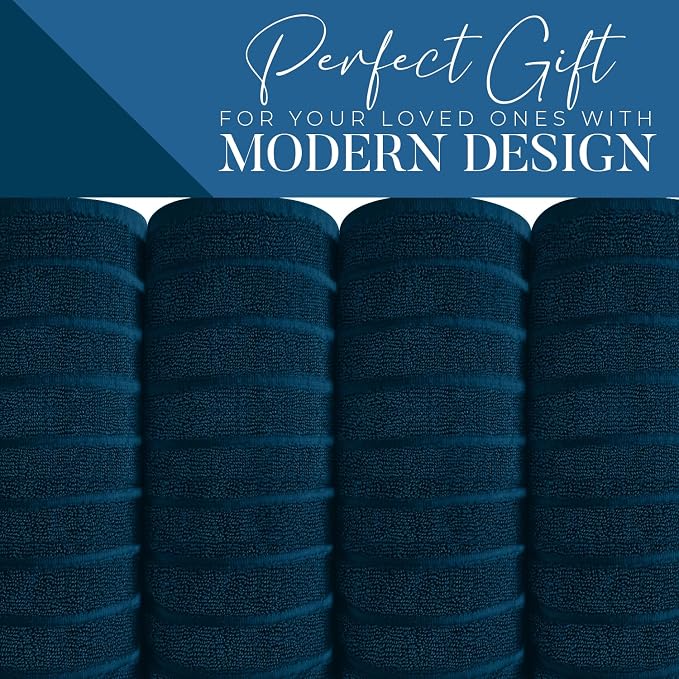 DAN RIVER Pack of 2 Bath Sheet 35x70 Inches, Big Towels Oversized Extra Ribbed - Image 6