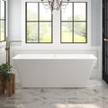 FerdY Sentosa 67" Acrylic Freestanding Bathtub, Contemporary Design Soaking Tub by FerdY